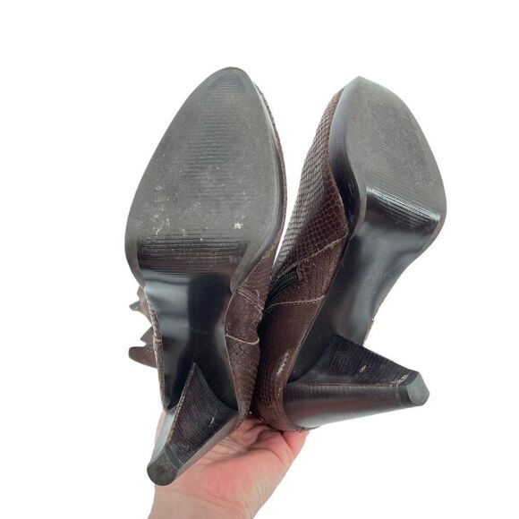 Carlos by Carlos Santana Infatuation crocodile embossed leather boots knee high - Picture 5 of 11